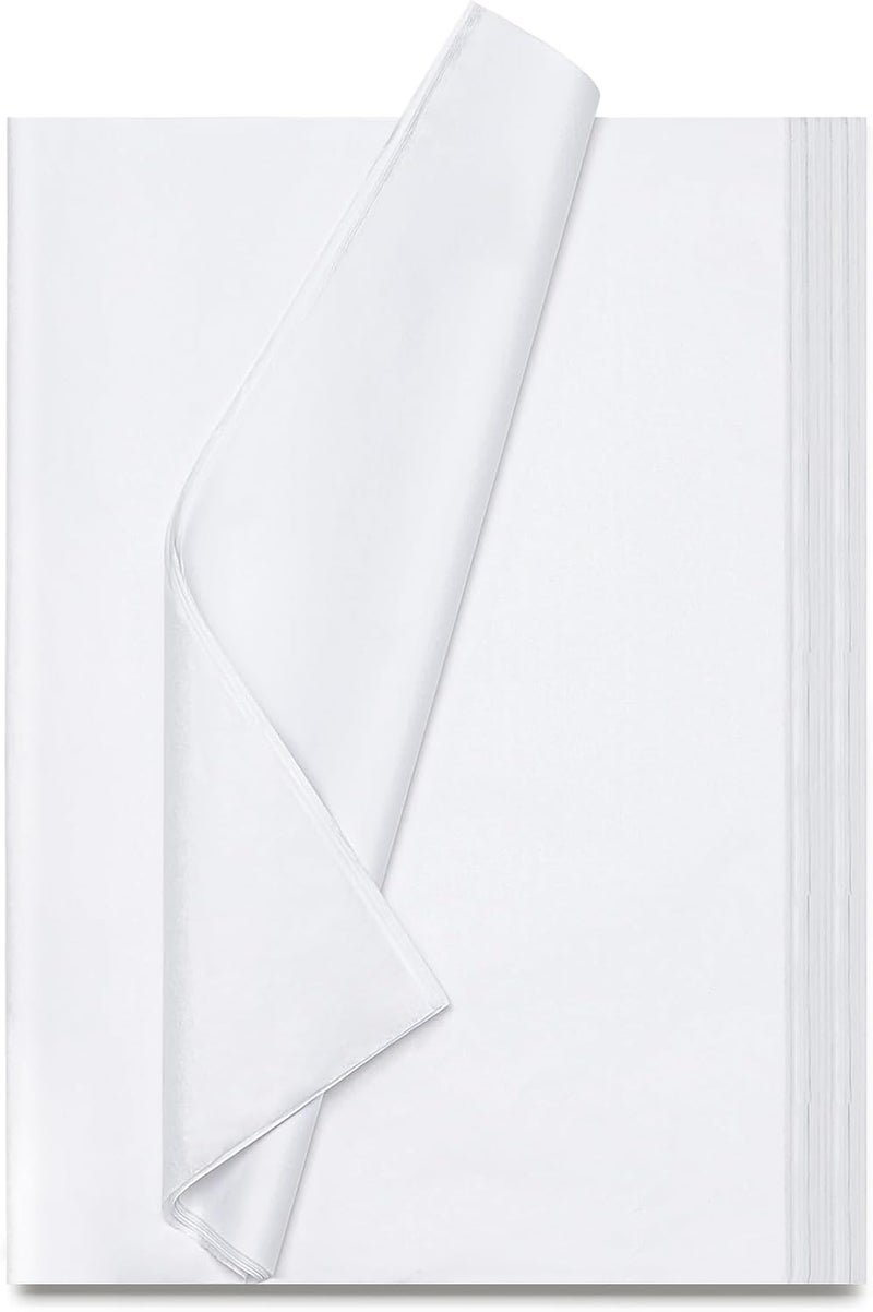 Simetufy White Tissue Paper for Gift Bags, 115 Sheets of 14 x 20 Inches White Wrapping Paper, Gift Wrapping Tissue Paper Bulk for Crafts, Holiday, Birthday, Christmas, Party Decor and DIY Crafts - Image 1